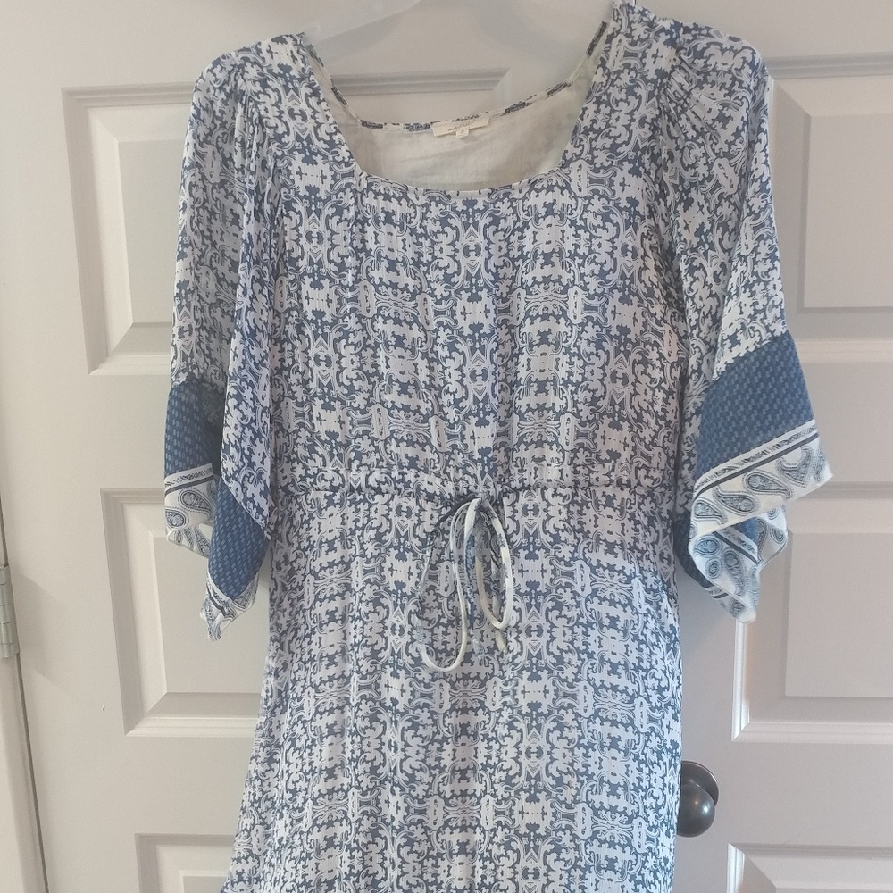 Blue and White dress